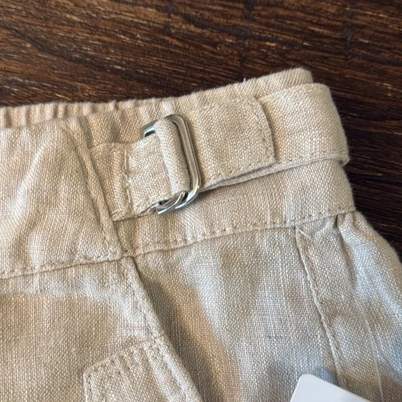 Athleta Voyager Linen Pant #586941 Natural Tan Size 12 - Picture 6 of 11